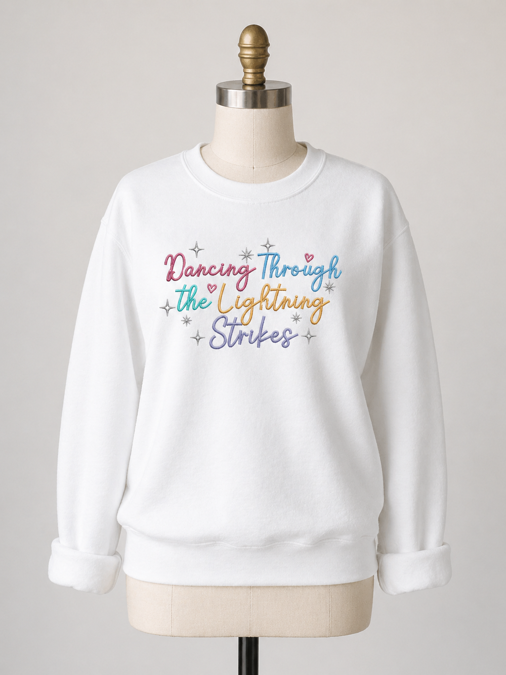 Dancing Through The Lightning Strikes Crewneck
