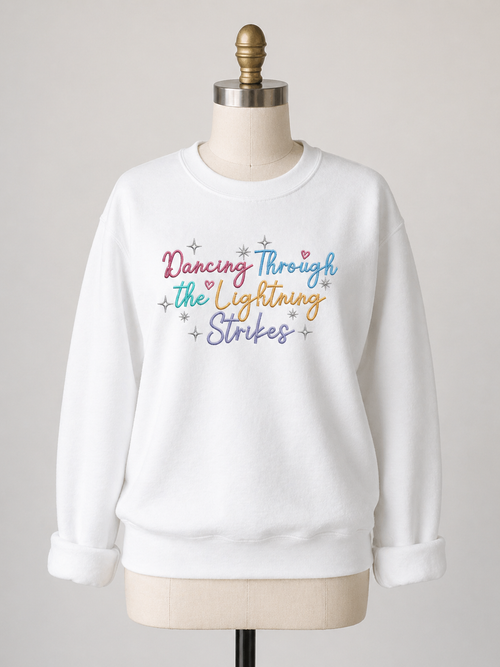 Dancing Through The Lightning Strikes Crewneck