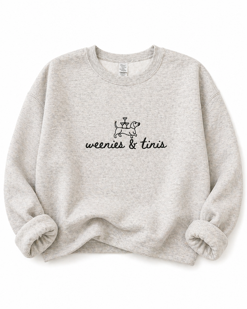 Dachshund and Martini Crewneck