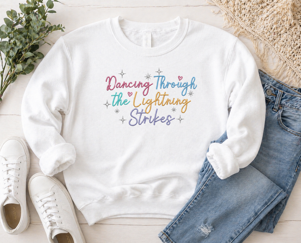 Dancing Through The Lightning Strikes Crewneck