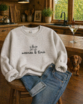 Dachshund and Martini Crewneck