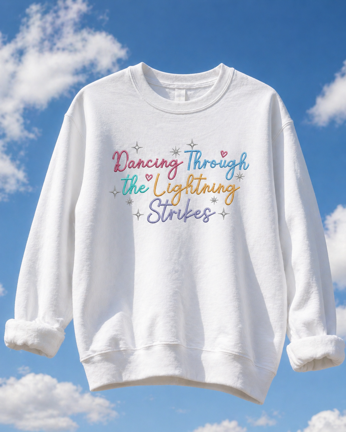 Dancing Through The Lightning Strikes Crewneck